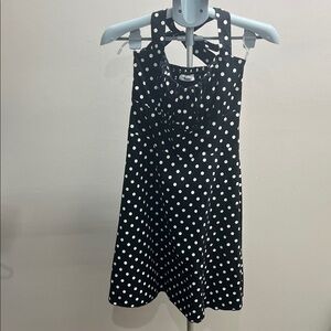 Sara Black and White Polka Dot Dress
